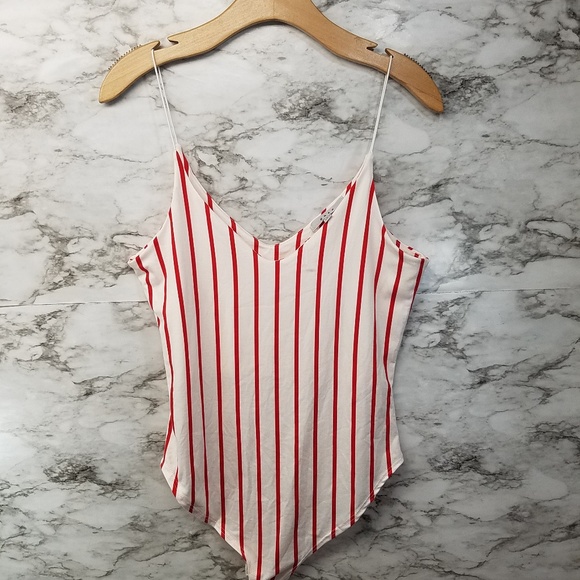 gaze Tops - Gaze DTLA Women's Spaghetti Strap Body Suit gaze Tops - Gaze DTLA Women's Spaghetti Strap Body Suit